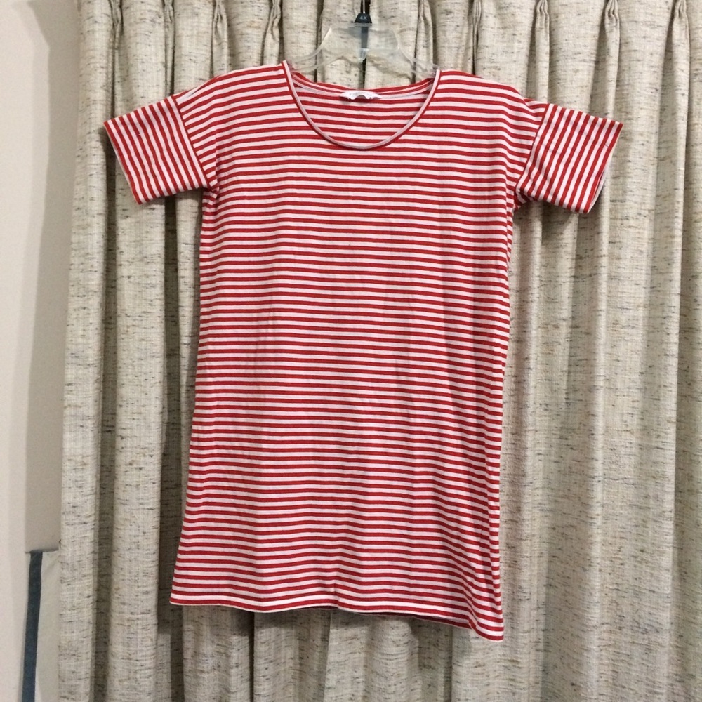 Everlane Cotton Striped T-Shirt Dress - Small